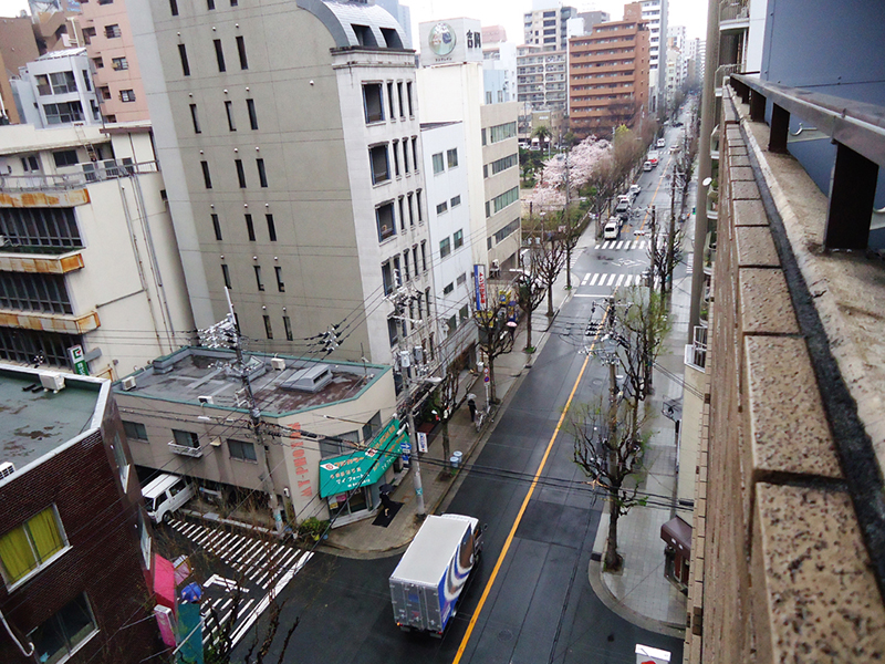 Rua do nosso partamento em Osaka